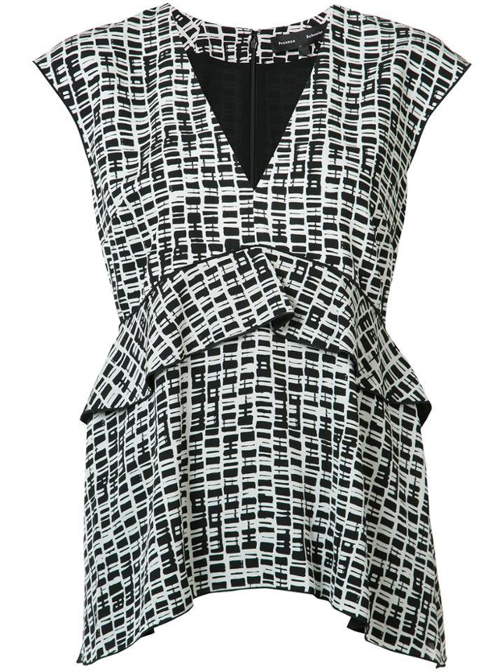 Proenza Schouler Frill-hem Blouse - Black