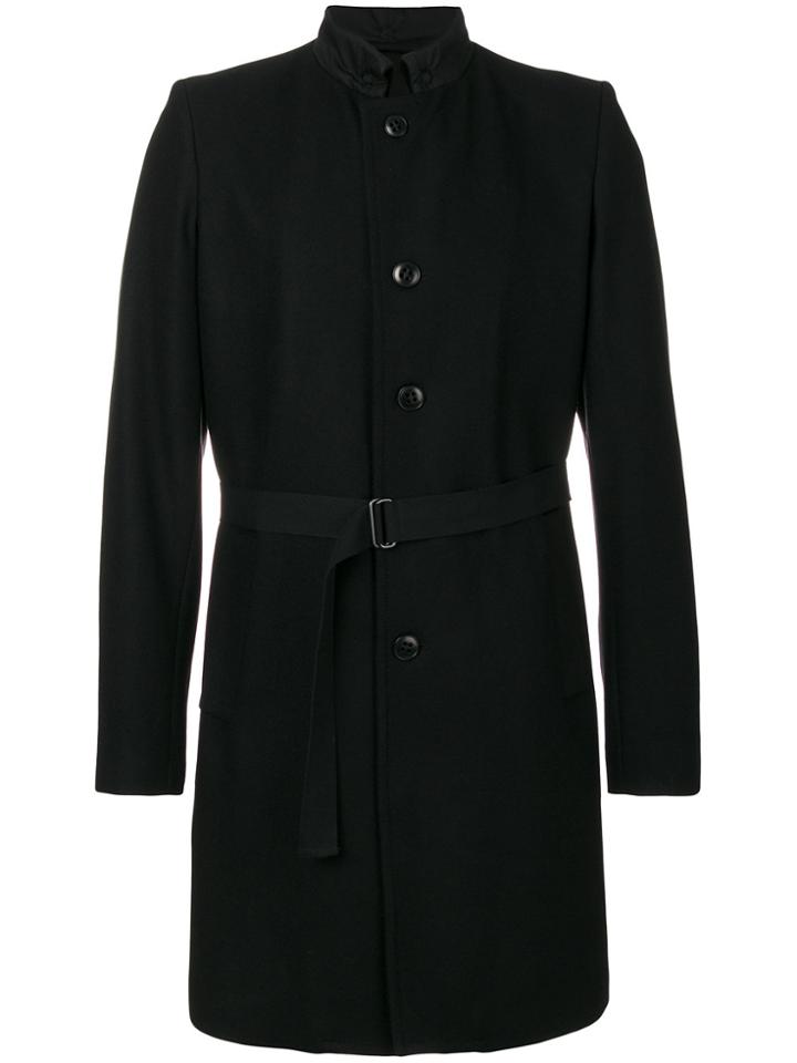 Ann Demeulemeester Belted Coat - Black