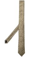 Saint Laurent Metallic Effect Tie - Gold