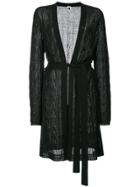 M Missoni Knitted Lace Cardigan - Black