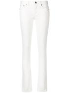 Saint Laurent Low Waist Skinny Jeans - White