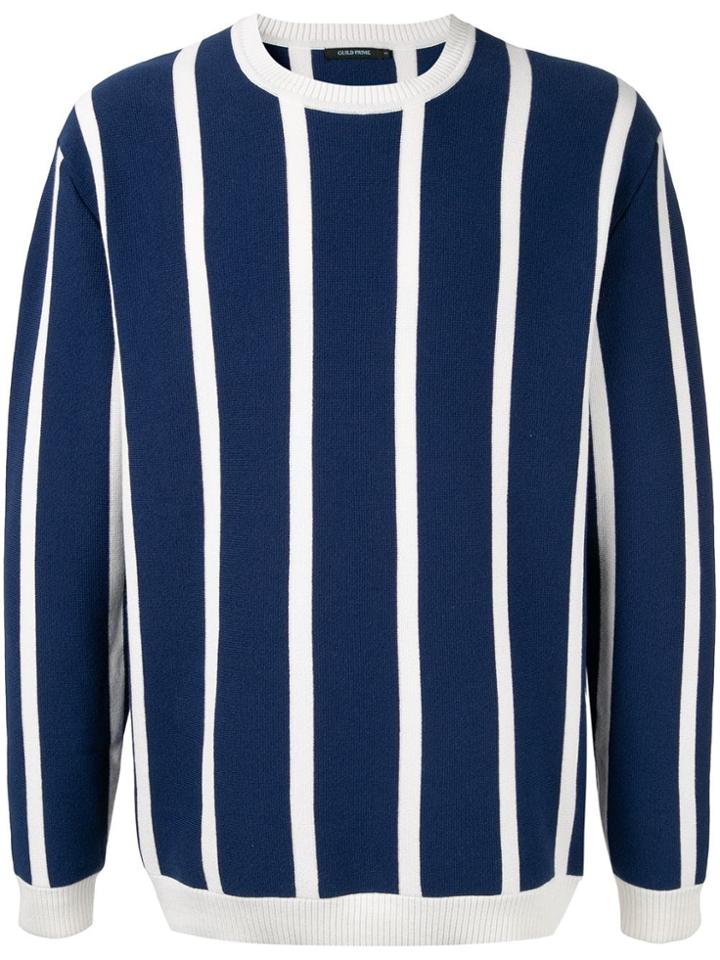 Guild Prime Striped Fitted Sweater - Blue