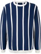 Guild Prime Striped Fitted Sweater - Blue