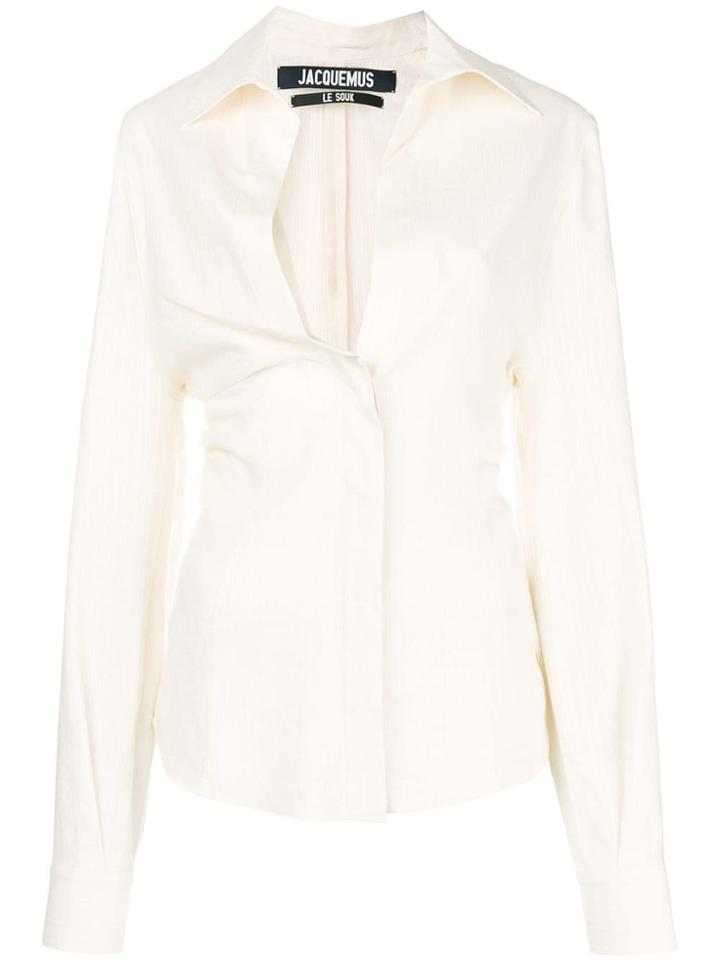Jacquemus Drooped Chest Shirt - White