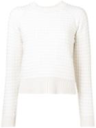 Barrie Cashmere Waffle-effect Sweater - White