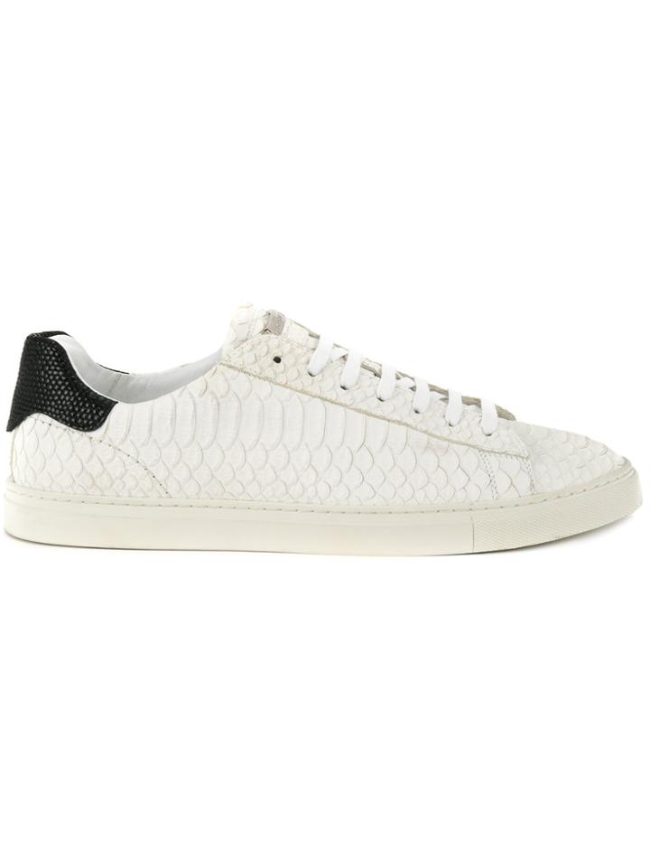 Dsquared2 Snake Embossed Sneakers - White