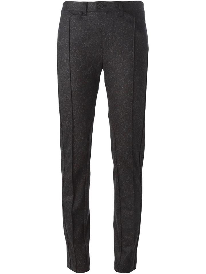 Julien David Slim Fit Trousers, Women's, Size: Large, Brown, Wool