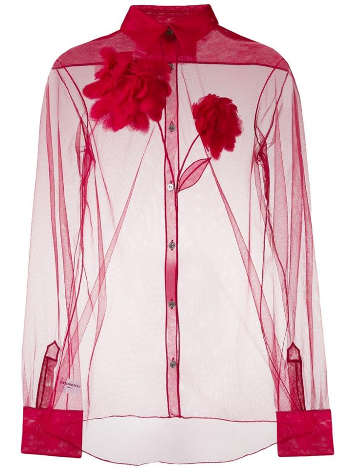 Viktor & Rolf Blooming Dhalia Shirt - Red