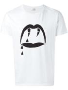 Saint Laurent 'luster' T-shirt, Men's, Size: Xs, White, Cotton