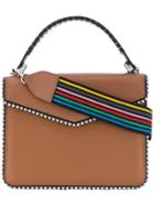Les Petits Joueurs Metal Trim Tote - Brown