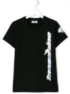 Moschino Kids Logo Print T-shirt, Size: 14 Yrs, Black