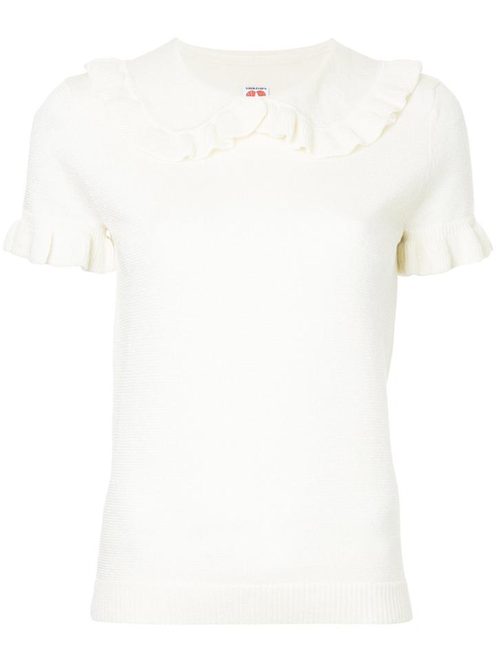 Shrimps Campbell Short Sleeve Jumper - White
