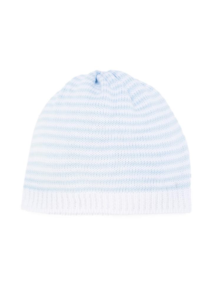 Little Bear Striped Beanie, Boy's, Size: 40 Cm, Blue