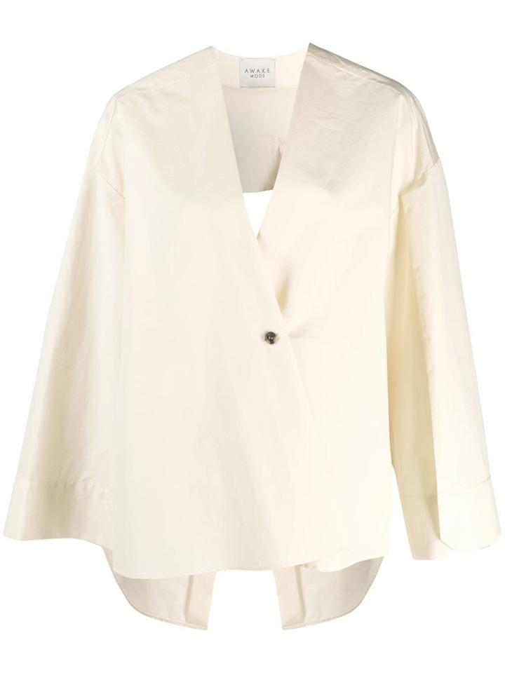 A.w.a.k.e. Mode Crossover Blouse - Neutrals