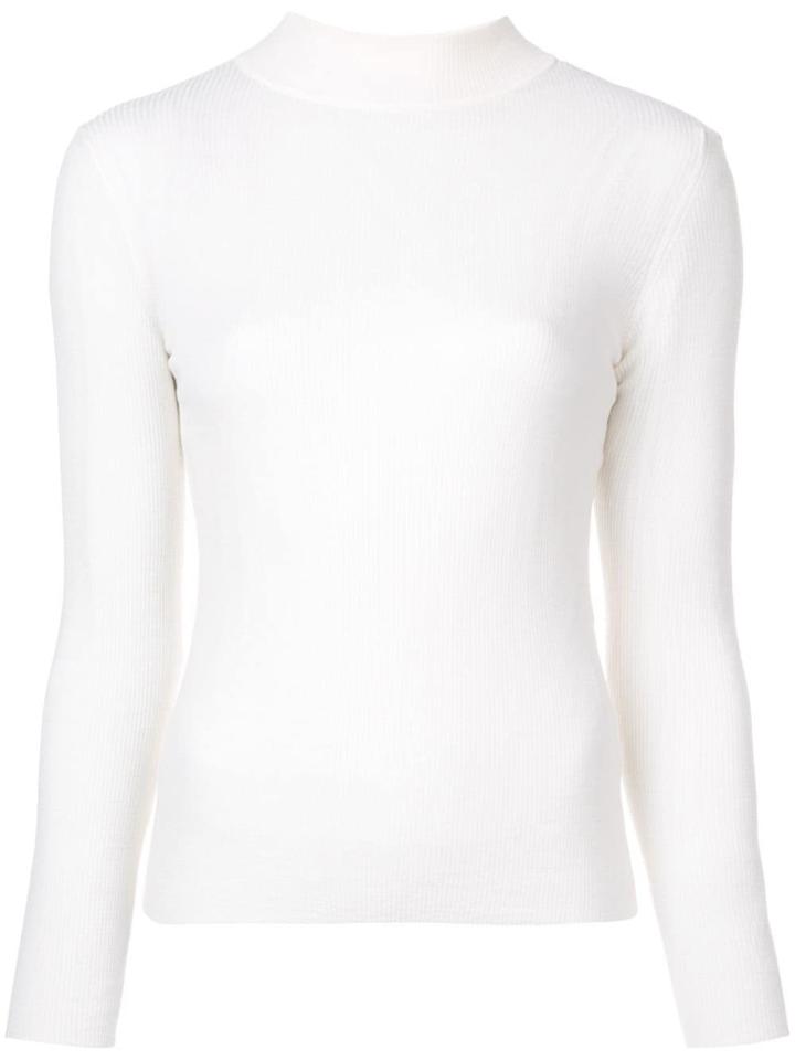 The Row Roll Neck Jumper - White