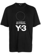 Y-3 Stacked Logo Tee - Black