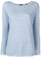 Aspesi Striped Long Sleeve Top - Blue