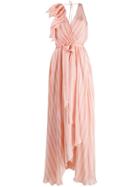 Temperley London Linden Stripe Dress - Pink