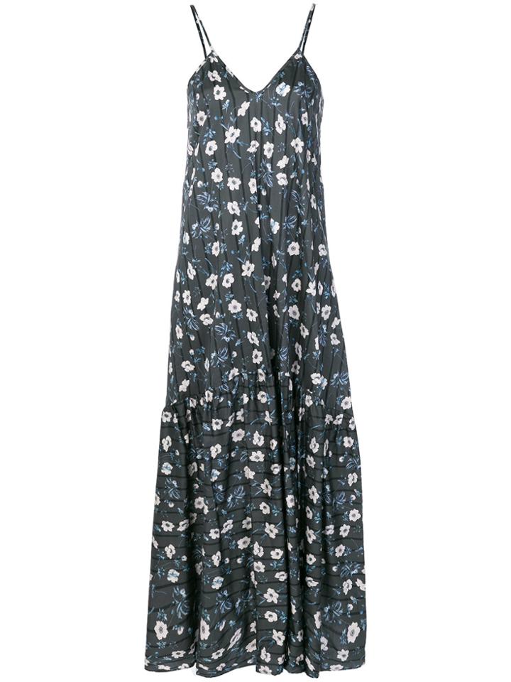 8pm Floral Print Maxi Dress - Grey