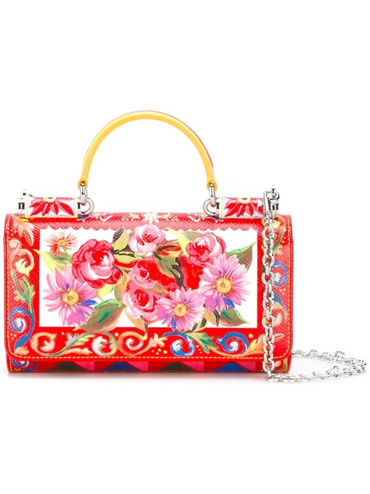 Mini 'von' Wallet Mambo Print Crossbody Bag, Women's, Leather, Dolce & Gabbana
