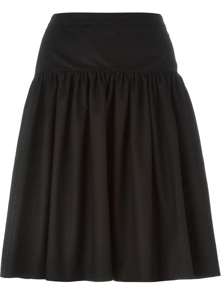 Boutique Moschino Dropped Waist Skirt, Women's, Size: 46, Black, Cotton/other Fibres