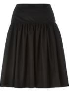 Boutique Moschino Dropped Waist Skirt, Women's, Size: 46, Black, Cotton/other Fibres