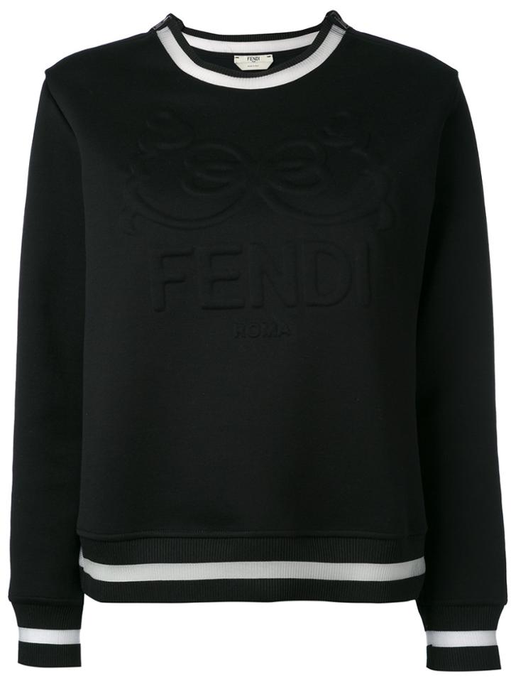 Fendi Embossed Logo Sweatshirt - Black