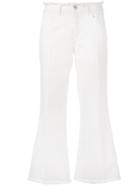 Jucca - Bootcut Trousers - Women - Cotton - 44, White, Cotton