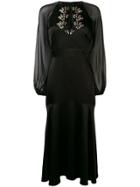 Temperley London Fitted Flared Dress - Black