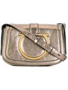 Salvatore Ferragamo 'sabine' Shoulder Bag, Women's, Grey, Leather