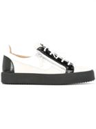 Giuseppe Zanotti Design Two-tone Lace Up Sneakers - White