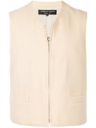 Comme Des Garçons Vintage Zip Front Vest - Brown