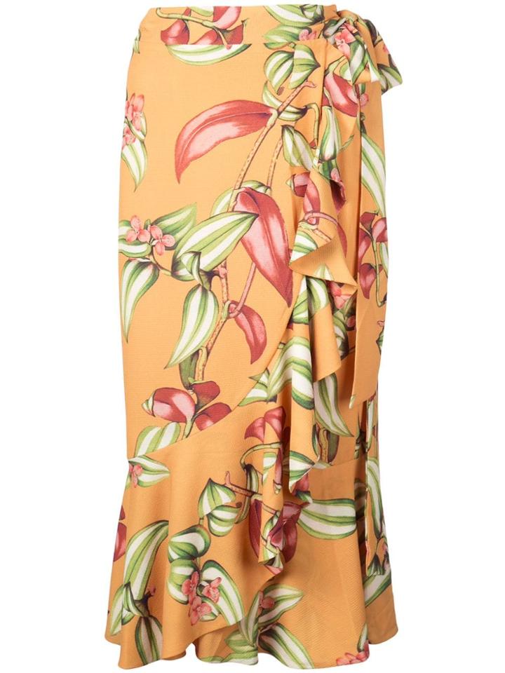Patbo Ruffle Detail Skirt - Yellow