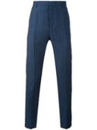 Al Duca D'aosta 1902 - High Waist Woven Trousers - Men - Linen/flax/cotton - 52, Blue, Linen/flax/cotton