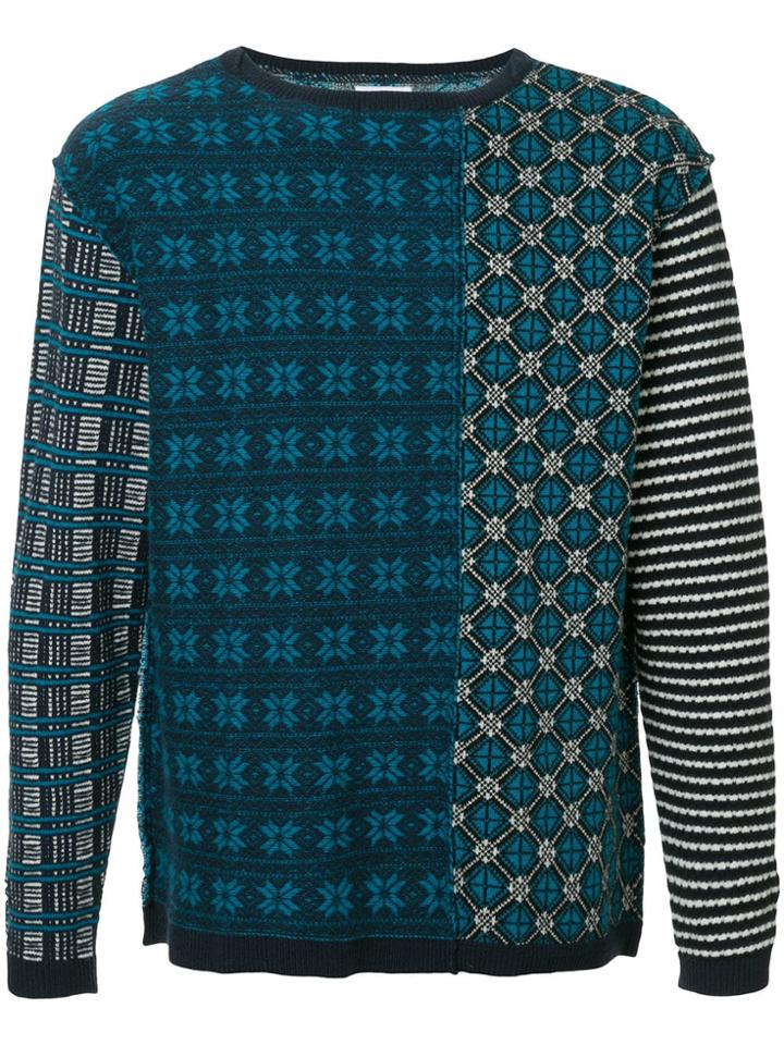Coohem Jacquard Pullover - Blue