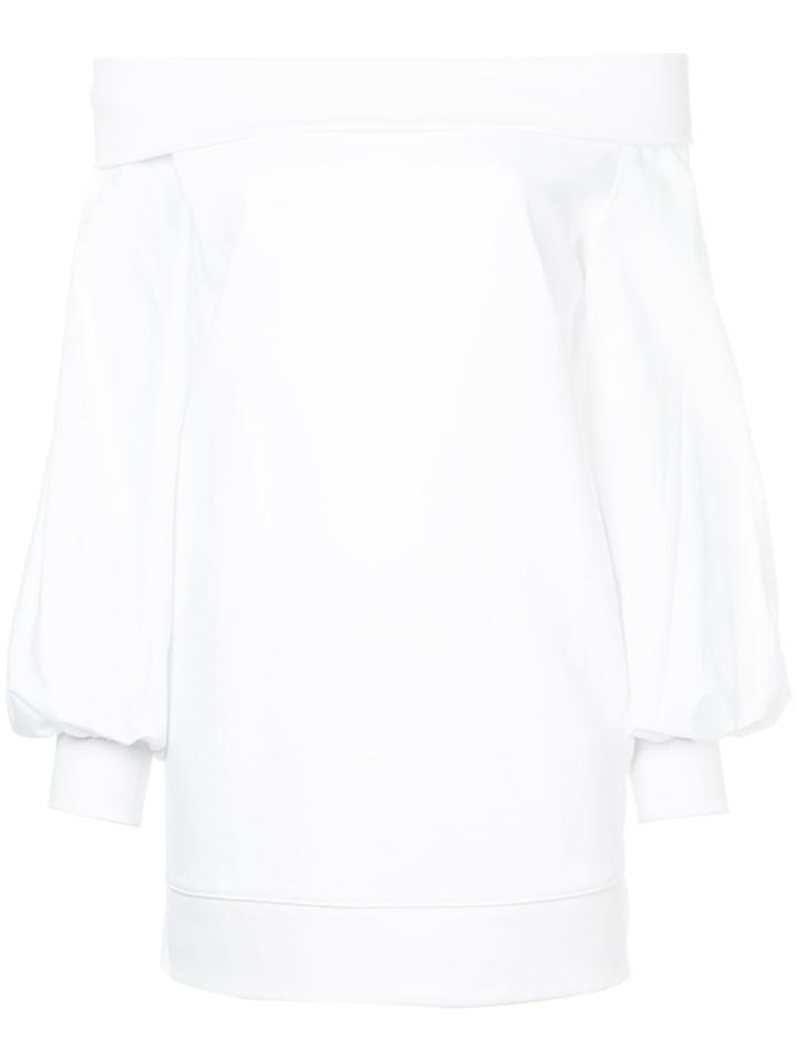 Goen.j Off-the-shoulder Tiered Dress - White