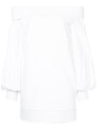 Goen.j Off-the-shoulder Tiered Dress - White
