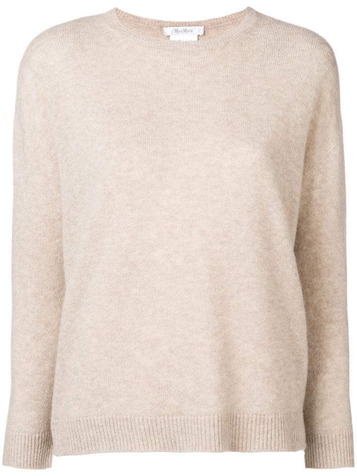 Max Mara Crew Neck Jumper - Nude & Neutrals