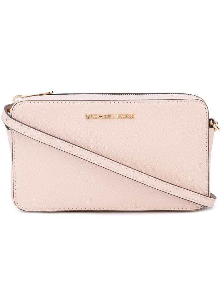 Michael Michael Kors - Jet Set Cross-body Bag - Women - Leather - One Size, Pink/purple, Leather