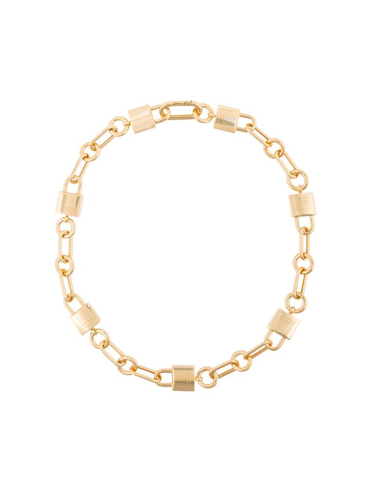 Ambush Gold Padlock Link Necklace - Metallic