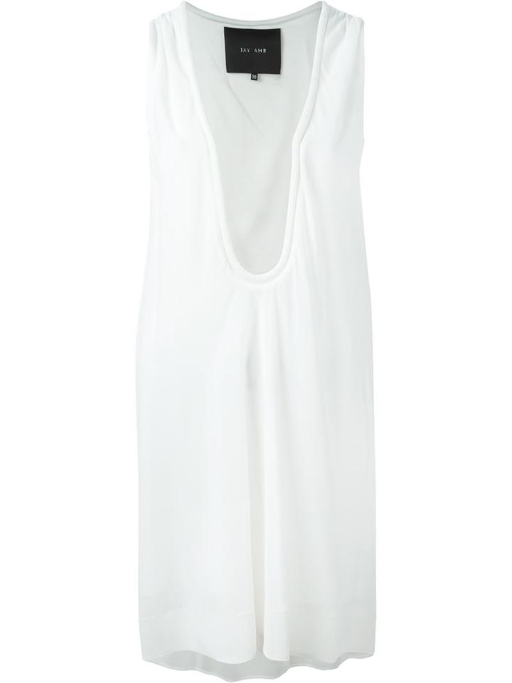 Jay Ahr Plunging Neck Shift Dress