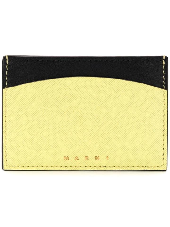 Marni Two-tone Cardholder - Yellow