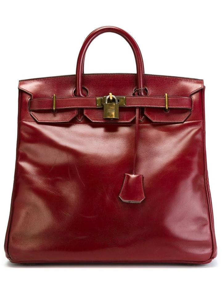 Hermès Vintage 'haut-à-courroie' Tote, Adult Unisex, Red