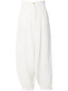 Loewe Striped Trousers - White