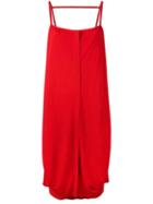 Maison Margiela Buttoned Day Dress, Women's, Size: 38, Red, Viscose