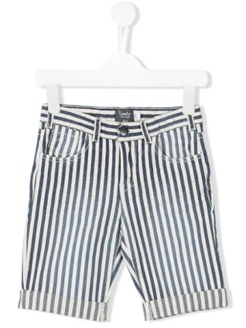 Tocotò Vintage - Stripped Bermuda Shorts - Kids - Cotton/spandex/elastane - 3 Yrs, Toddler Boy's, Blue