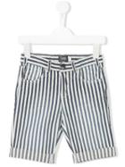 Tocotò Vintage - Stripped Bermuda Shorts - Kids - Cotton/spandex/elastane - 3 Yrs, Toddler Boy's, Blue