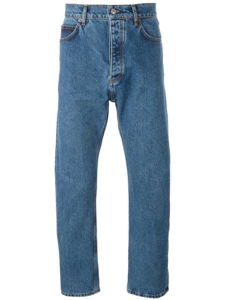 Balenciaga Mid-rise Jeans, Men's, Size: 33, Blue, Cotton