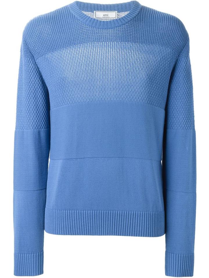 Ami Alexandre Mattiussi Textured Stripe Sweater