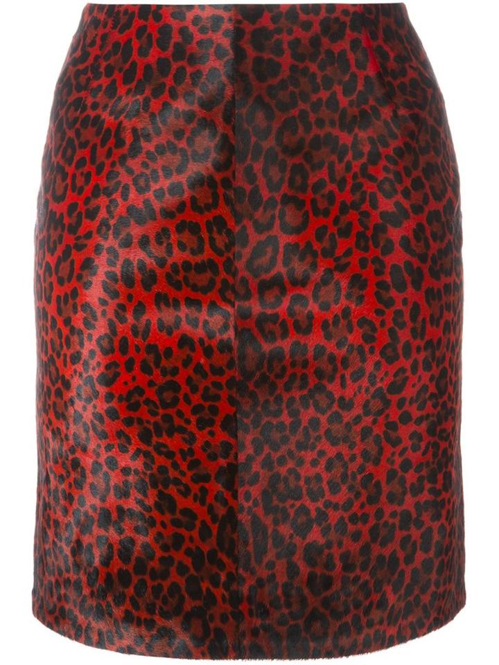 Alaïa Vintage Leopard Print Pencil Skirt